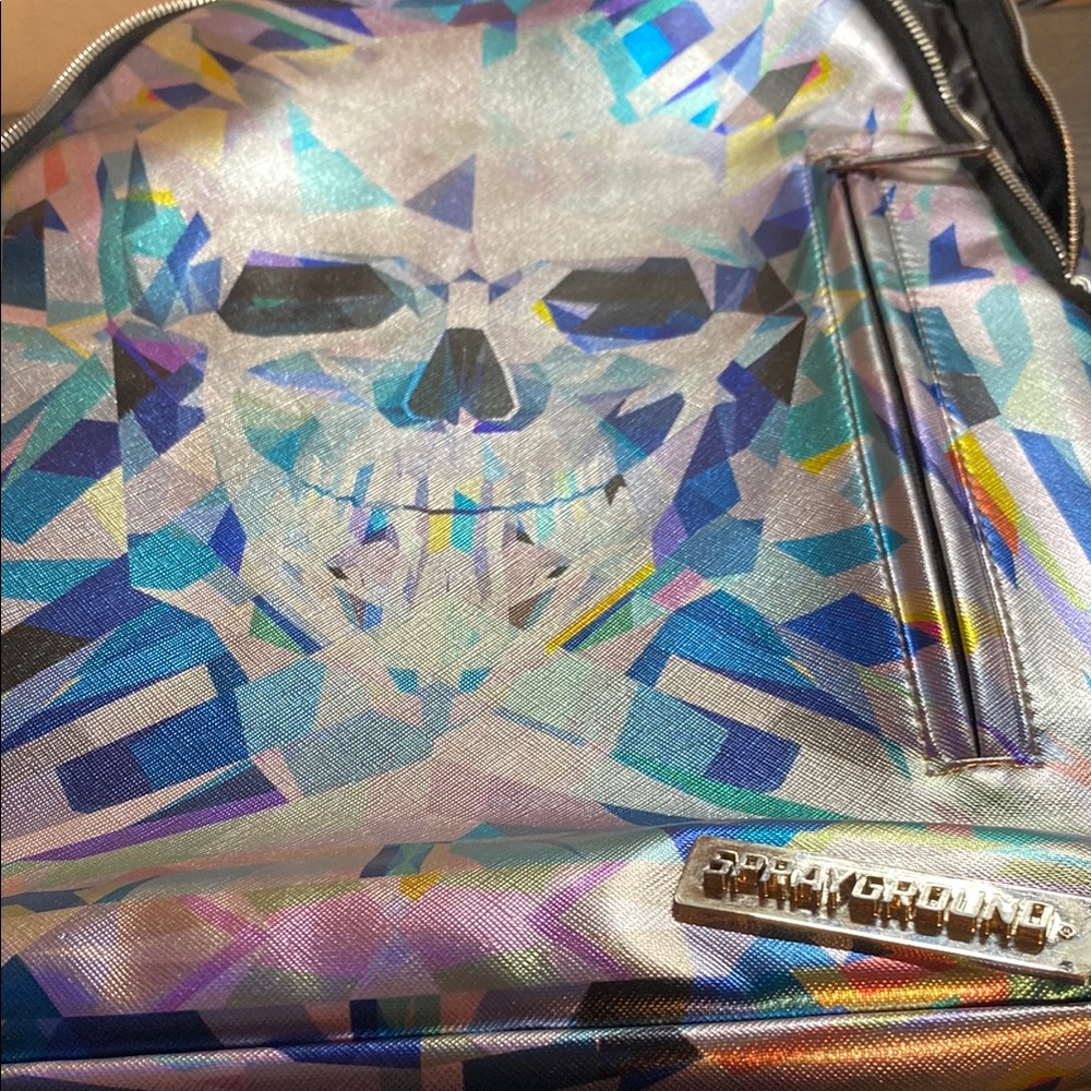 Sprayground Iridescent Skull Backpack